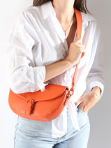 Sac Bandoulire M Oxer Cuir Etrier Orange oxer EOXE065M-vue-porte