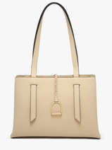 Sac Port� �paule Torsade Cuir Etrier Beige torsade ETOS173L