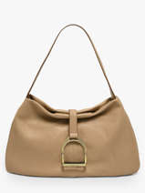 Sac Port� �paule M Etalon Cuir Etrier Beige etalon EETA197M