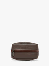 Porte-monnaie Madras Cuir Etrier Marron madras EMAD043